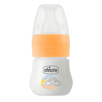 CHICCO Microbiberon Graduato da 60 ml, per Piccole Quantità di Latte o Altri Liquidi, Con Tettarella in Morbido Silicone Inodore e Insapore, Riduce Rigurgiti e Singhiozzi, 60 ml, 0 Mesi+, Arancione