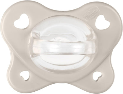 Chicco Gommotto Dual Soft, Ciuccio in Silicone 6-16 Mesi, Bicolore, Set di Gommotti con Doppia Morbidezza, Supportano la Respirazione e Favoriscono il Corretto Sviluppo della Bocca, 2 Pezzi, Bimba