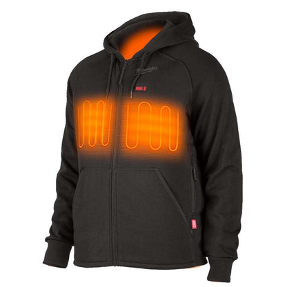 Milwaukee M12hhbl4-0 Thermal Sweatshirt, 12 V, Men's (As3, Alpha, Regular, Hoodie, Black, M Unisex-Adult