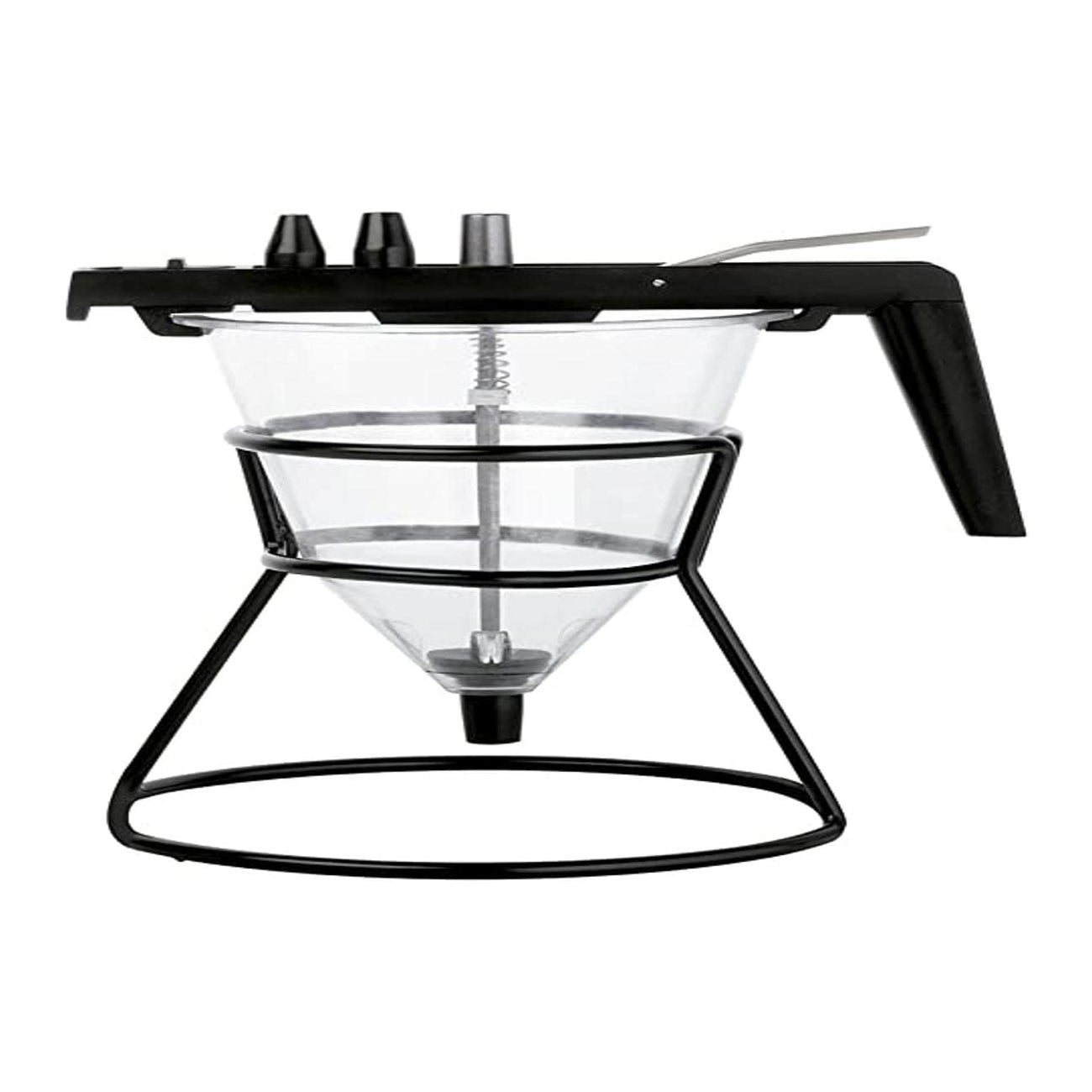 Ghidini 3520 | Imbuto Dosatore in Policarbonato con tre Beccucci, e Piedistallo | Collezione Iginio Massari