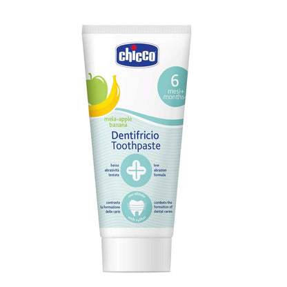 Chicco - Dentifricio per Bambini Gusto Mela e Banana, 50 ml
