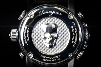 Generico FU195 Orologio da Polso Fumagazzi - Pendaglio da Forca, ø 43 mm, Cinturino Artigianale in Vera Pelle, Movimento Automatico, Water Resistant