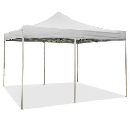 EverGreen Gazebo richiudibile 3x6 m Pieghevole Telo Bianco in PVC 100% Impermeabile 9012