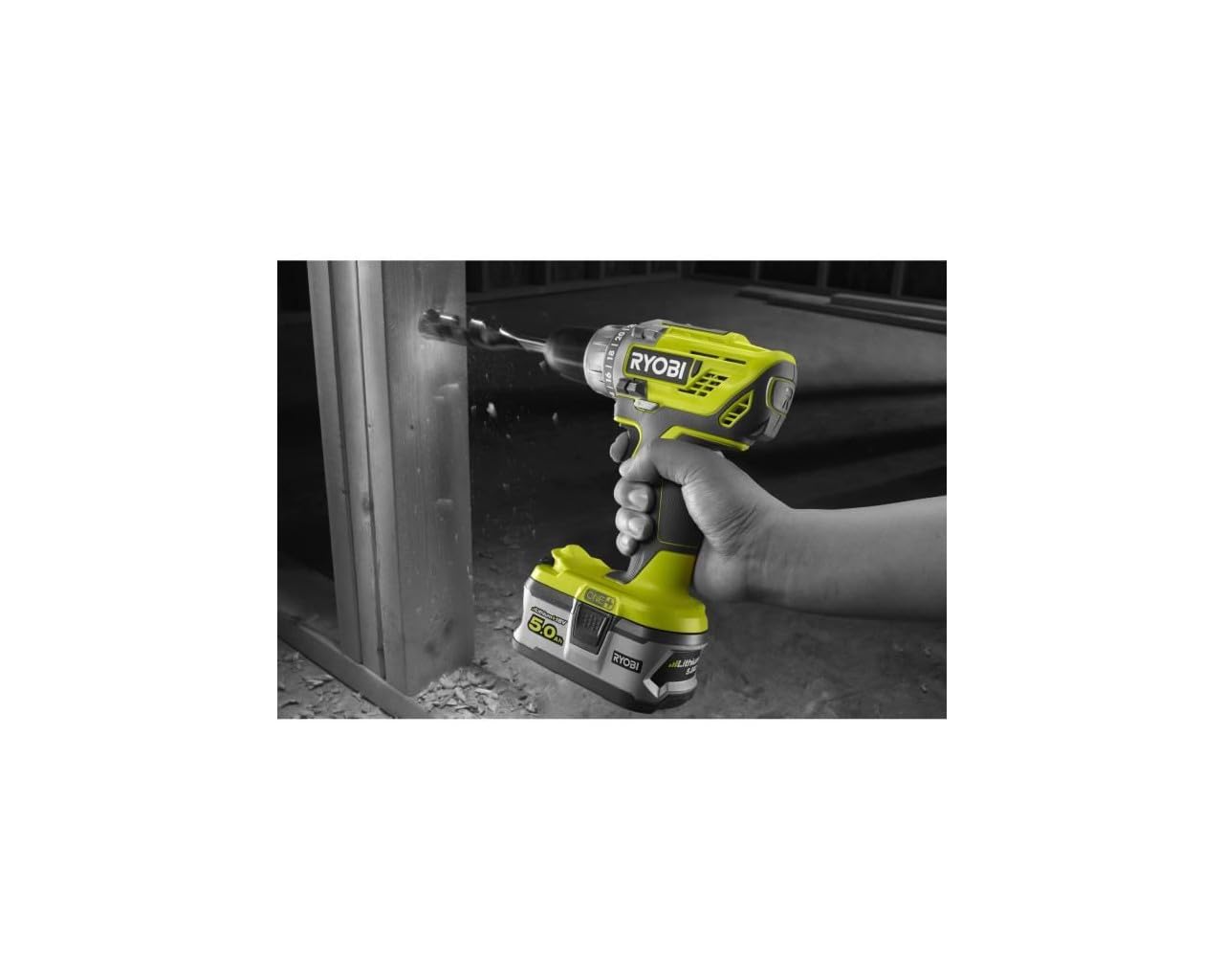 RYOBI R18DD3 Trapano Avvitatore 18V a Batteria, Con Valigia + 100 Accessori Inclusi | 2 Batterie 2,0Ah e Caricabatterie Rapido