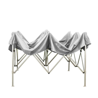 EverGreen Gazebo richiudibile 3x2 m Pieghevole Telo Bianco in PVC 100% Impermeabile 9010