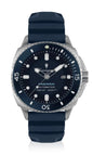 Generico FU263 Orologio da Polso Fumagazzi - Pagherai Blu Acciaio, ø 46 mm, Cinturino in Silicone, Movimento Automatico, Water Resistant 1000 m