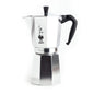 Bialetti Caffettiera Moka Express 18 Tazze, Manico anti scottatura, Non adatta a induzione, 18 Tazze (800 ml), Alluminio