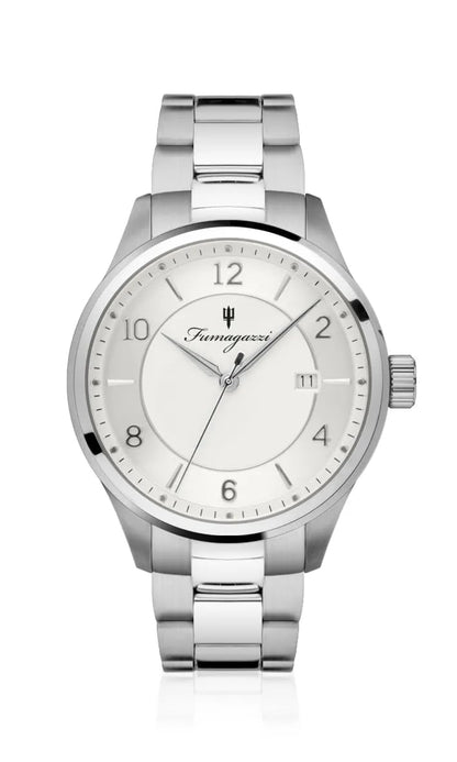 Carpe Diem Shop FU187 Fumagazzi QuasiSobrio Bianco Orologio Acciaio ø 42 mm