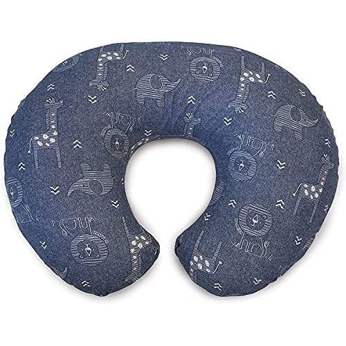 Chicco Boppy Supporto Allattamento anche conosciuto come cuscino per Neonati 0+ Mesi, Forma Ergonomica con Mamma e Bambino, Neonato al Seno col Biberon