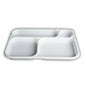 400 Disposable Trays 4 Rigid Plastic Compartments Disposable Tray 36x24cm