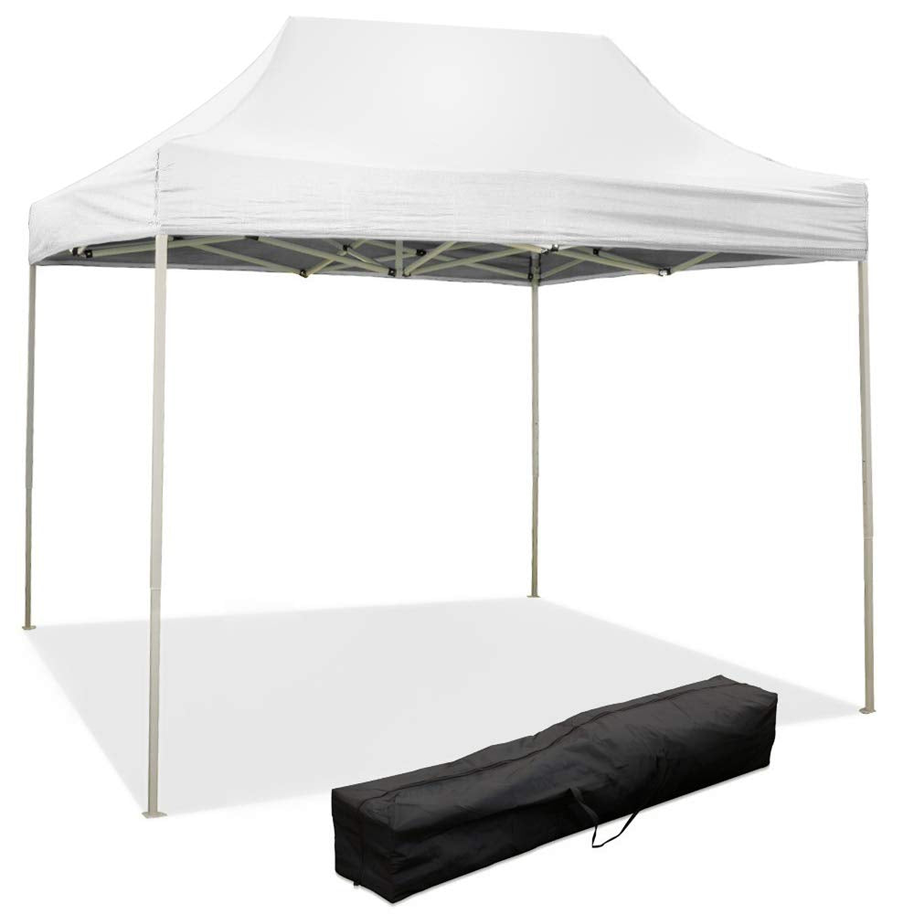 EverGreen Gazebo richiudibile 3x2 m Pieghevole Telo Bianco in PVC 100% Impermeabile 9010