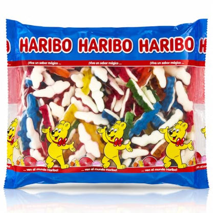 HARIBO Caramelle Gommose Coccodrilli Assortiti 2 Kg | Busta da 2 Kg, Colori Assortiti, Per Feste ed Eventi