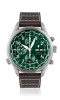 Generico FU242 Orologio da Polso Fumagazzi - Nuovo CentoCambiali 2025 Verde, ø 47 mm, Cinturino Microfibra Hi-Tech, Movimento Cronografo Automatico, Water Resistant 30 atm