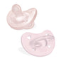 Chicco PhysioForma Ciuccio in Silicone 2-6 Mesi, 2 Pezzi, Set Gommottini 2-6 Mesi, Supportano la Respirazione Fisiologica e Favoriscono il Corretto Sviluppo della Bocca, Rosa