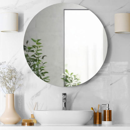 DIVINA HOME Specchio da Bagno Rotondo retroilluminato Tondo d. 90 Luna Made in Italy