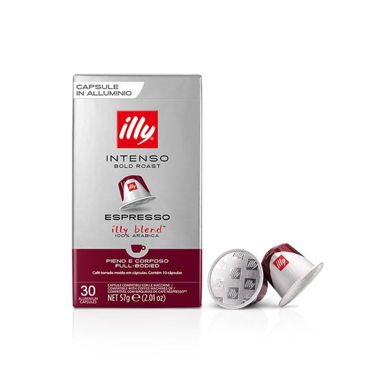 illy 30 Capsule Compatibili Nespresso 3 Confezioni da 10 Caffè Gusto Intenso