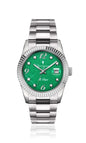 Generico FU302 Orologio da Polso Fumagazzi -“Il Pesce” La Carovana – Verde, ø 36 mm, Cinturino Acciaio Solido, Movimento al Quarzo, Water Resistant 5 ATM