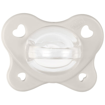 Chicco Gommotto Dual Soft, Ciuccio in Silicone 2-6 Mesi, Bicolore, Set di Gommotti con Doppia Morbidezza, Supportano la Respirazione e Favoriscono il Corretto Sviluppo della Bocca, 2 Pezzi, Bimba