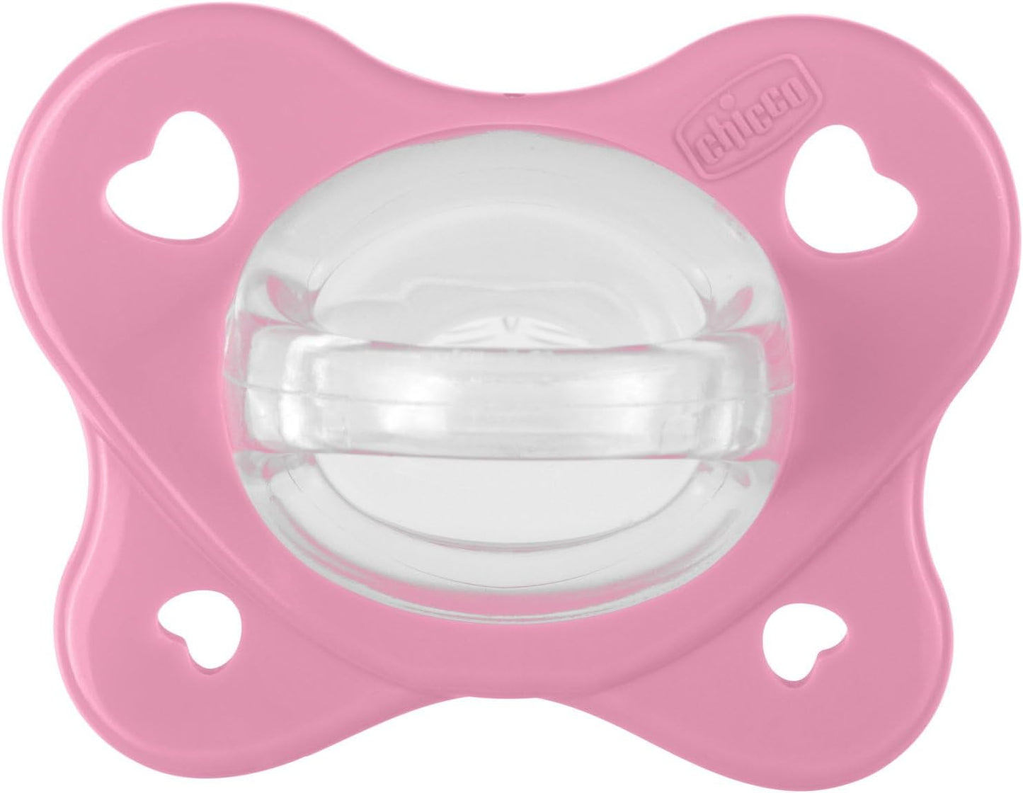 Chicco Gommotto Dual Soft, Ciuccio in Silicone 6-16 Mesi, Bicolore, Set di Gommotti con Doppia Morbidezza, Supportano la Respirazione e Favoriscono il Corretto Sviluppo della Bocca, 2 Pezzi, Bimba