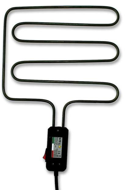 Stella Soc. Coop. Bistecchiera griglia elettrica in acciaio inossidabile 2000 Watt Made in Italy la Stella - G8