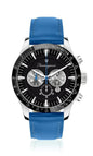 Generico FU223 Orologio da Polso Fumagazzi -Velocs Durox, ø 45 mm, Cinturino in Vera Pelle con Cuciture, Movimento Cronografo, Water Resistant 5 atm