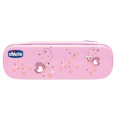 Chicco Set Dentale per Bambini, L'Astuccio Contiene Un Dentifricio 12 Mesi + e Uno Spazzolino, Oral Care, Rosa, 6 Mesi+