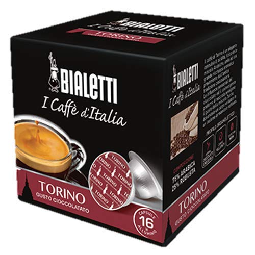 128 Capsule Alluminio Bialetti Mokespresso I Caffe' D'Italia Torino