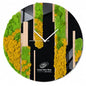 Orologio da Parete di Design, Elegante e Raffinato | in Legno, Plexiglass e Muschio Stabilizzato, Stile Moderno, Diametro 50 cm, Personalizzabile