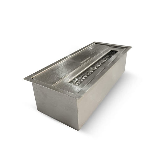 Divina Fire Bruciatore a bioetanolo 1.5LT Acciaio Inox 430SS L30 x P12.5 x H8.5 cm