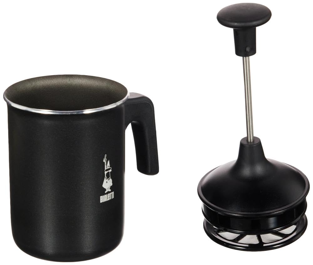 Bialetti Tutto Crema Alluminio Antiaderente, 3 tazze, 160 Ml, Non Adatto Ai Piani Induzione, Nero, 24.99 X 19.99 X 14.99 Cm