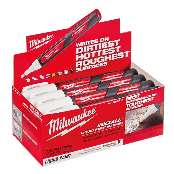 Pennarello Milwaukee Vernice liquida Bianca Inkzall 48223711