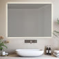 DIVINA HOME Specchio da Bagno retroilluminato Reversibile Aurora LED 70x90 Made in Italy