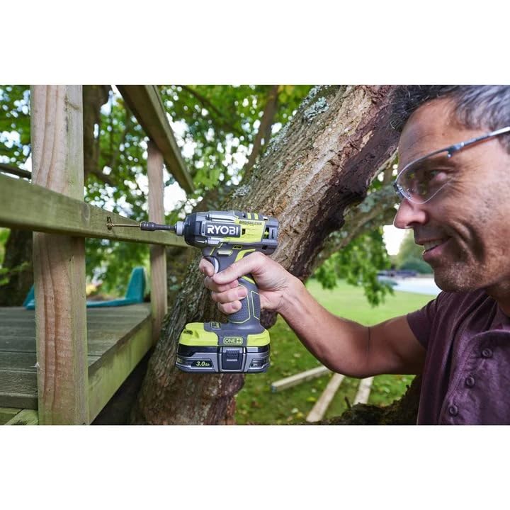 Ryobi R18IDBL-0 Avvitatore ad Impulsi Brushless a Batteria 18V ONE+, Batteria non Inclusa, con 3 Livelli di Potenza, per Serrare e Rimuove Elementi di Fissaggio