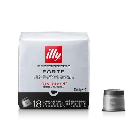 108 Capsule Cialde Caffè illy Iperespresso Tostato Forte Nero Gusto Ricco e Deciso 100% Arabica