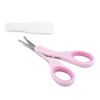 Chicco My First Beauty Set 5in1, Igiene Neonato, Prodotti Bagnetto, con Pettine, Spazzola, Frobicine per Unghie, Termometro da Bagno e Spugna, Accessori 0 Mesi, Rosa