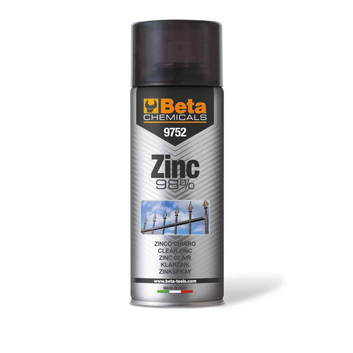 BETA 97520040 Vernice Zincata | Zinco Chiaro Spray 400ml