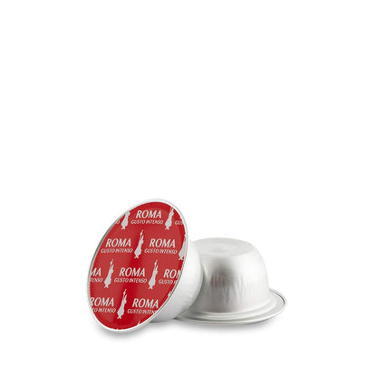 Bialetti Caffè d'Italia, Box 16 Capsule, Roma, Intensità 9, Compatibili con Macchine Bialetti sistema chiuso, 100% Alluminio