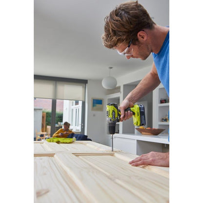 Ryobi R18PD5-220S Trapano Avvitatore a Percussione Brushless 18V, 2 batterie da 2.0ah, Mandrino da 13mm, Arriva Fino a 50 Nm di Coppia, con Luce LED Inclusa, Indicato per Forare e Avvitare