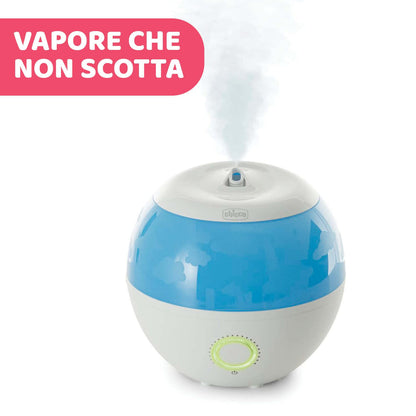 Chicco Humi Fresh Umidificatore Ambiente a Ultrasuoni per Bambini, Vapore Freddo Anti-scottatura e Silenzioso per Notti Serene, con Contenitore per Essenze, Spegnimento Automatico, Autonomia 8 Ore