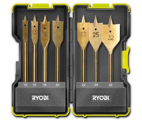 Ryobi, Set di punte da trapano per legno, 7 pz. - 5132002252