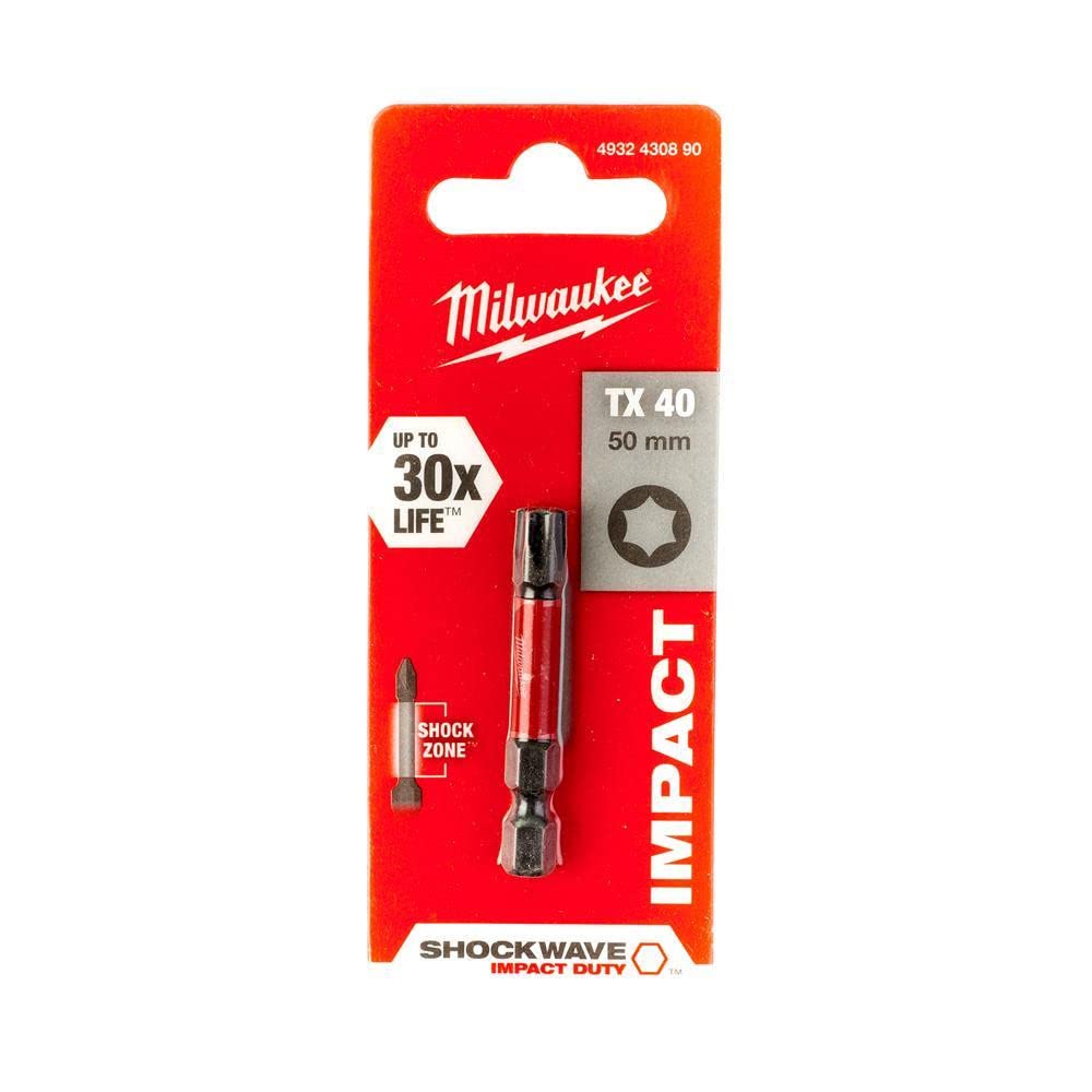 Milwaukee 4002395385522 - Inserto per Avvitatore Shockwave Gen II TX40/50 mm