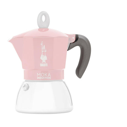 Bialetti Ricambi per Moka Induction 6 Tazze 1 Manico Soft Touch, Antiscottatura con Perno in Acciaio