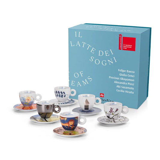 illy Art Collection Set da 6 tazze da Cappuccino Biennale 2022 Nuemrate e Firmate