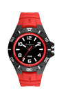 Generico FU214 Orologio da Polso Fumagazzi - Subbbaquo Rosso, ø 43 mm, Cinturino in Silicone Rosso, Movimento al Quarzo, Water Resistant 10 atm