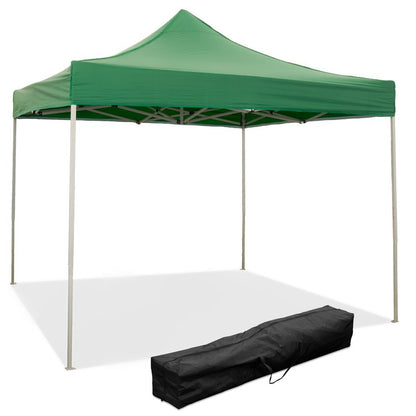 EverGreen Gazebo richiudibile 3x3 m pieghevole telo verde in PVC 100% impermeabile 9007