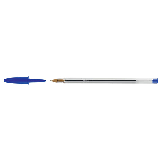 BIC BIC® Cristal® - Penna a sfera media, 0,4 mm, colore: Blu