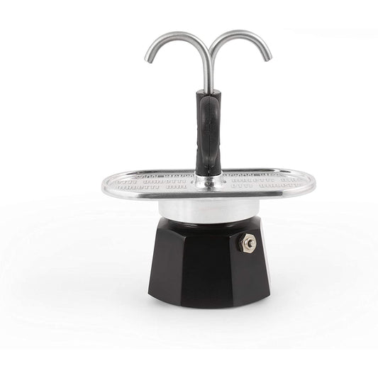 Bialetti Mini Express 2 Tazze, Alluminio, Tazzine non incluse