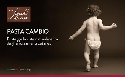 Set Fiocchi di Riso Pasta Cambio Crema Protettiva e Polvere Dermotalco, con Ceramidi e Kokum, per Bebè, 2 Unità