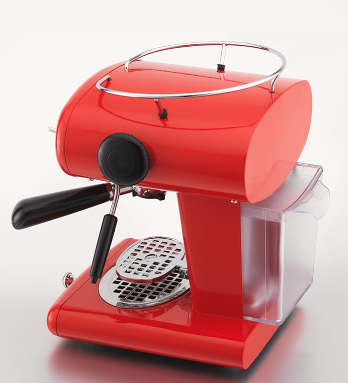 ILLY 60611 X1 Macchina Caffè a Capsule X-CAPS , Colore Rosso | Nuovo sistema iperinfusione, Disegnata da Luca Trazzi