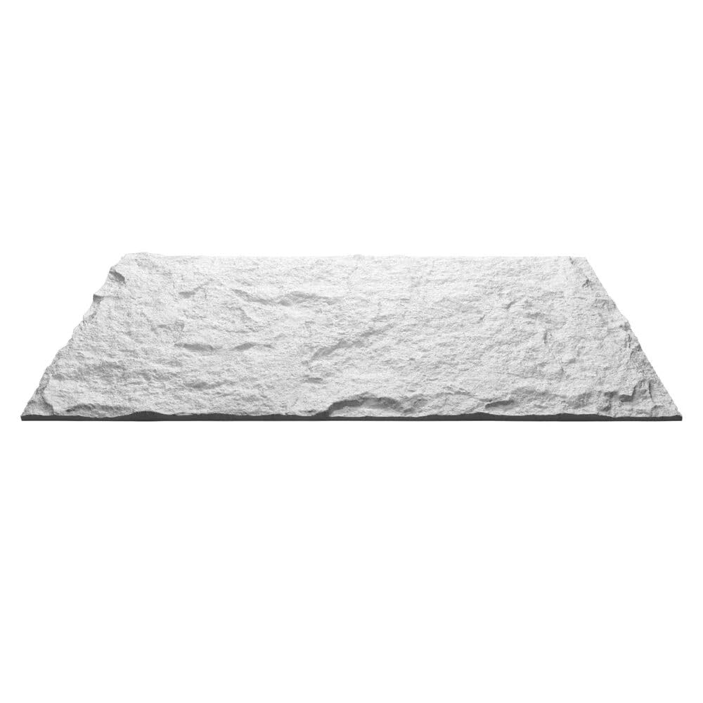 DIVINA HOME, Pannello Decorativo 3D Effetto Roccia, Bianco Leccese, Set 10 Pezzi, PU, 120 x 60 x 3 cm, Copertura 7,2 m², Peso 16 kg
